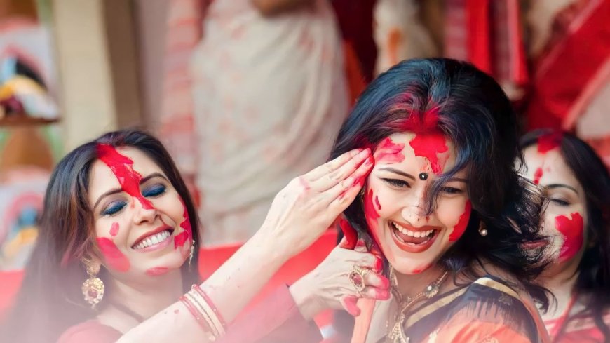 Sindoor Khela: A Joyous Tradition Of Durga Puja Celebrations With A Fascinating History