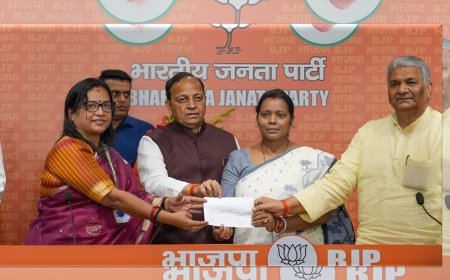 Former BJD MP Mamata Mohanta has joined the Bharatiya Janata Party